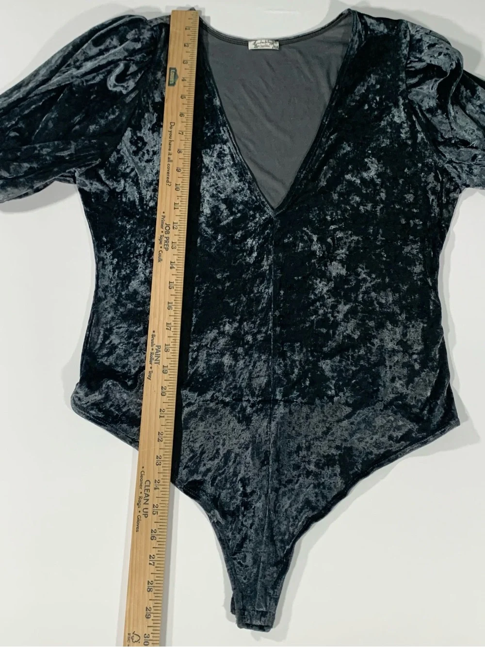 Free People Intimately Don’t You Wish Bodysuit Velvet Silver/Gray Size Large